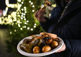 Christmas Market In Krakow's UNESCO Market Square