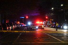 Pedestrian Struck By BMW In Baychester Section Of Bronx New York On Givan Avenue And Baychester Avenue