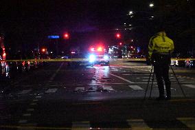 Pedestrian Struck By BMW In Baychester Section Of Bronx New York On Givan Avenue And Baychester Avenue