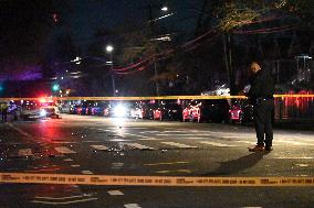 Pedestrian Struck By BMW In Baychester Section Of Bronx New York On Givan Avenue And Baychester Avenue