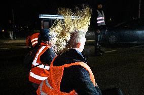 Last Generation Activists Block Traffic In Warsaw