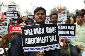 WAQF Amendment Bill 2024 TMC Party Protest In Kolkata