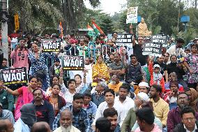 WAQF Amendment Bill 2024 TMC Party Protest In Kolkata