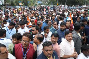 WAQF Amendment Bill 2024 TMC Party Protest In Kolkata