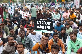 WAQF Amendment Bill 2024 TMC Party Protest In Kolkata