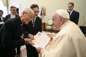 Pope Francis in Private Audience - Vatican