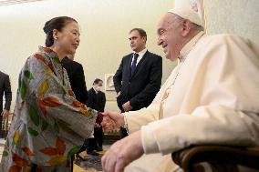 Pope Francis in Private Audience - Vatican