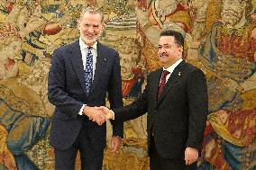 King Felipe VI Meets Iraqi PM - Madrid