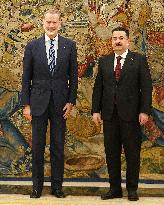 King Felipe VI Meets Iraqi PM - Madrid