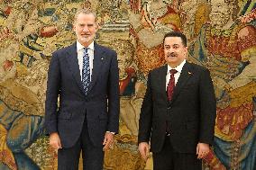 King Felipe VI Meets Iraqi PM - Madrid