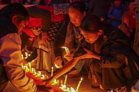 Candlelight Vigil On The Eve Of AIDS Day In Nepal