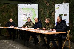 Polish PM Visits First Stage Of The 'East Shield' Near Border With Russia.