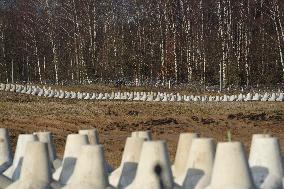 Polish PM Visits First Stage Of The 'East Shield' Near Border With Russia.