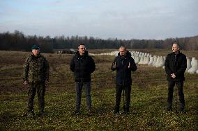 Polish PM Visits First Stage Of The 'East Shield' Near Border With Russia.