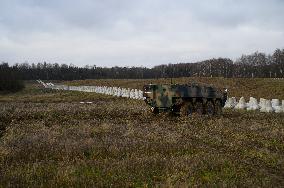 Polish PM Visits First Stage Of The 'East Shield' Near Border With Russia.