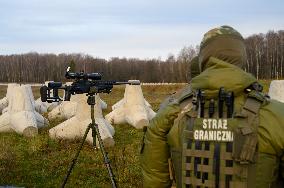 Polish PM Visits First Stage Of The 'East Shield' Near Border With Russia.