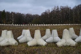 Polish PM Visits First Stage Of The 'East Shield' Near Border With Russia.