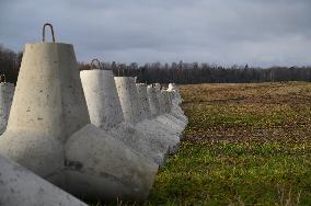 Polish PM Visits First Stage Of The 'East Shield' Near Border With Russia.