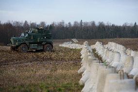 Polish PM Visits First Stage Of The 'East Shield' Near Border With Russia.