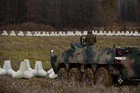 Polish PM Visits First Stage Of The 'East Shield' Near Border With Russia.