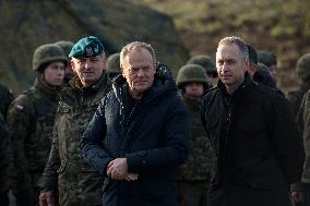 Polish PM Visits First Stage Of The 'East Shield' Near Border With Russia.