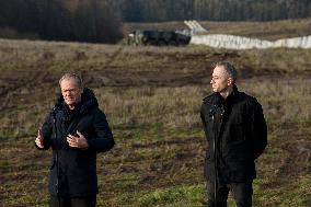 Polish PM Visits First Stage Of The 'East Shield' Near Border With Russia.