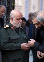 Funeral For IRGC Commander, Kioumars Pourhashemi