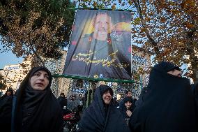 Funeral For IRGC Commander, Kioumars Pourhashemi