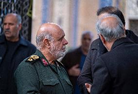 Funeral For IRGC Commander, Kioumars Pourhashemi