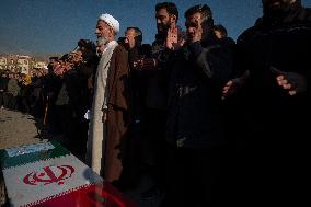 Funeral For IRGC Commander, Kioumars Pourhashemi