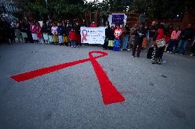 Nepal Marks “World AIDS Day” Eve With Candle Light Vigil