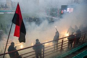 Funeral Ceremony For Ukrainian Serviceman And A Founder Of FC Obolon's Ultras Movement Pavlo Vedybida