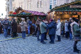 Christmas Village In The Munich Residence Palace