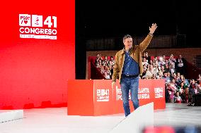 Pedro Sanchez Inaugurates 41st PSOE Congress - Seville