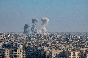 Intense Airstrikes Target The Syrian City Of Aleppo