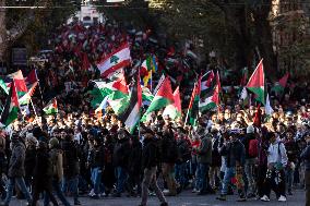 National Pro-Palestinian Demonstration In Rome