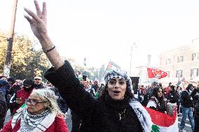 National Pro-Palestinian Demonstration In Rome