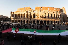 National Pro-Palestinian Demonstration In Rome