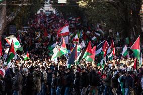 National Pro-Palestinian Demonstration In Rome