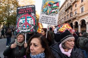 National Pro-Palestinian Demonstration In Rome