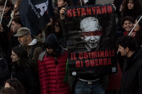 National Pro-Palestinian Demonstration In Rome