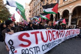 National Pro-Palestinian Demonstration In Rome