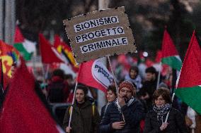 National Pro-Palestinian Demonstration In Rome