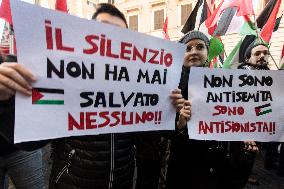 National Pro-Palestinian Demonstration In Rome