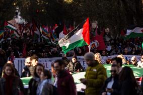 National Pro-Palestinian Demonstration In Rome