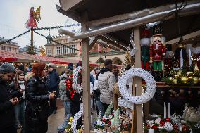 Christmas Market In Krakow, Poland