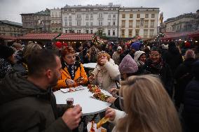 Christmas Market In Krakow, Poland