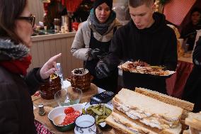 Christmas Market In Krakow, Poland