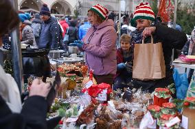 Christmas Market In Krakow, Poland