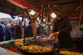 Christmas Market In Krakow, Poland